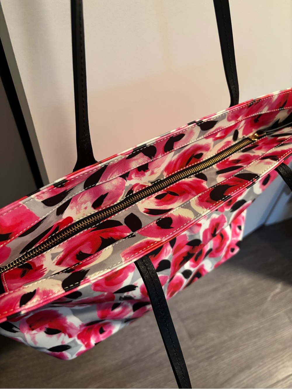 kate spade Pink & Black Floral Tote - Picture 6 of 7